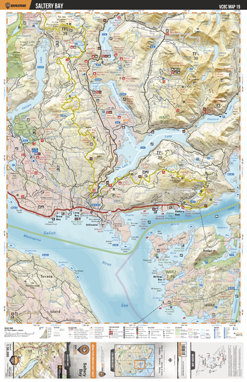 VCBC19 Saltery Bay - Vancouver Coast & Mountains BC Topo