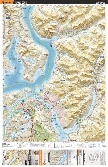 VCBC20 Earls Cove - Vancouver Coast & Mountains BC Topo
