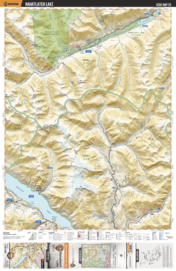 VCBC25 Nahatlatch Lake - Vancouver Coast & Mountains BC Topo