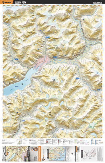 VCBC38 Julian Peak - Vancouver Coast & Mountains BC Topo