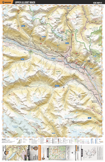 VCBC41 Upper Lillooet River - Vancouver Coast & Mountains BC Topo