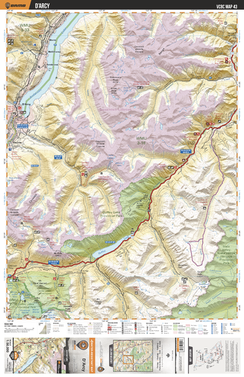 VCBC43 D'Arcy - Vancouver Coast & Mountains BC Topo