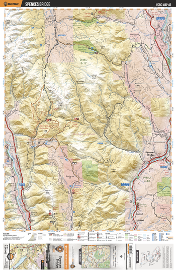 VCBC45 Spences Bridge - Vancouver Coast & Mountains BC Topo