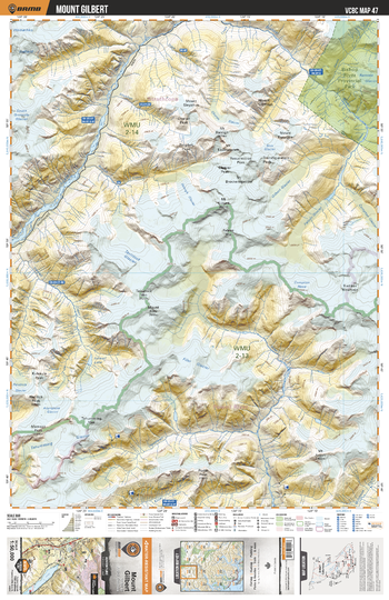 VCBC47 Mount Gilbert - Vancouver Coast & Mountains BC Topo