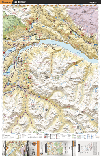 VCBC51 Gold Bridge - Vancouver Coast & Mountains BC Topo