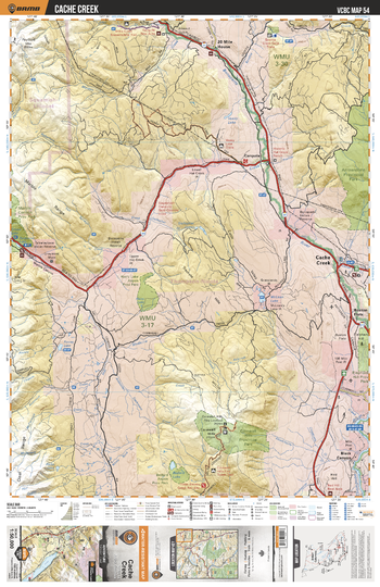 VCBC54 Cache Creek - Vancouver Coast & Mountains BC Topo