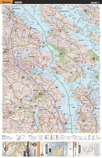VIBC11 Duncan - Vancouver Island BC Topo