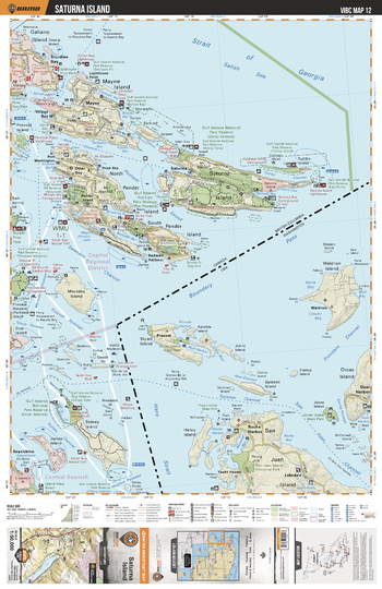 VIBC12 Saturna Island - Vancouver Island BC Topo