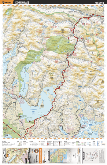 VIBC15 Kennedy Lake - Vancouver Island BC Topo