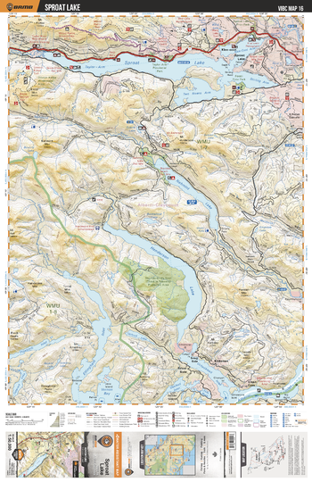 VIBC16 Sproat Lake - Vancouver Island BC Topo