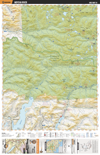 VIBC24 Moyeha River - Vancouver Island BC Topo
