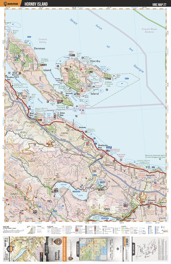 VIBC27 Hornby Island - Vancouver Island BC Topo