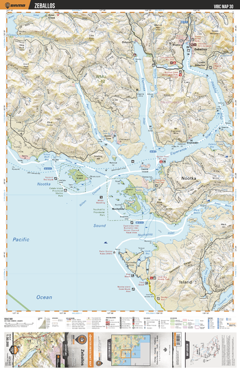 VIBC30 Zeballos - Vancouver Island BC Topo
