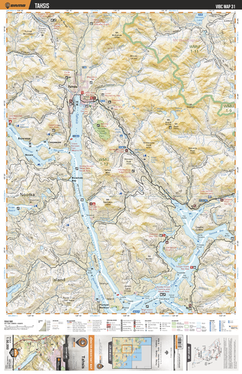 VIBC31 Tahsis - Vancouver Island BC Topo