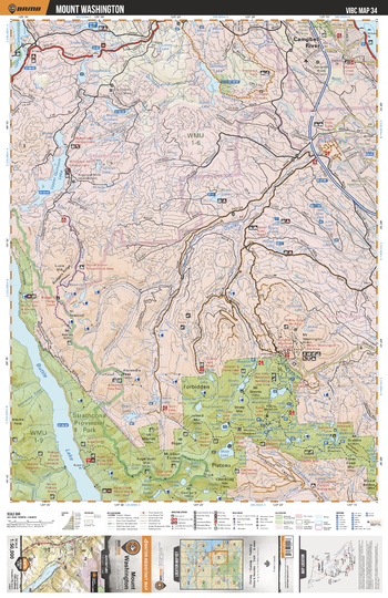 VIBC34 Mount Washington - Vancouver Island BC Topo