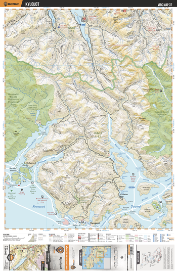 VIBC37 Kyuquot - Vancouver Island BC Topo