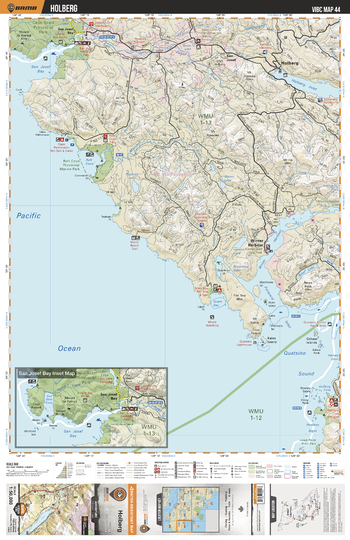 VIBC44 Holberg - Vancouver Island BC Topo