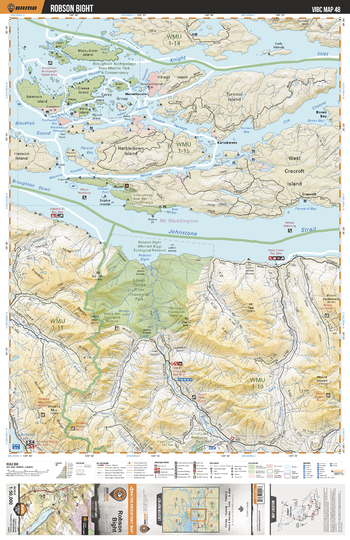 VIBC48 Robson Bight - Vancouver Island BC Topo