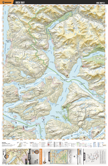 VIBC51 Rock Bay  -  Vancouver Island BC Topo