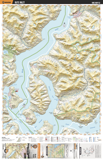 VIBC52 Ramsay Arm  -  Vancouver Island BC Topo