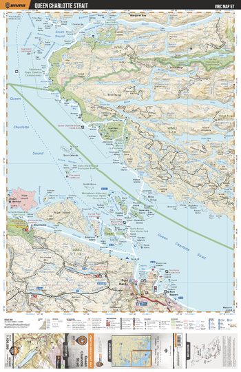 VIBC57 Queen Charlotte Strait - Vancouver Island BC Topo