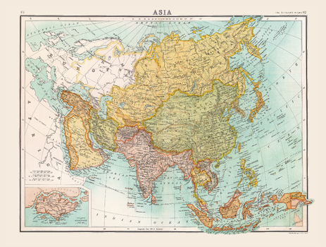 Historic Map of Asia (1898)