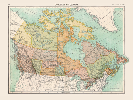 Historic Map of Dominion of Canada (1898)