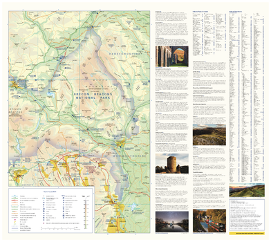 Brecon Beacons National Park Map - East