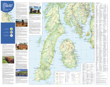 Collins Arran, Bute and Kintyre Map