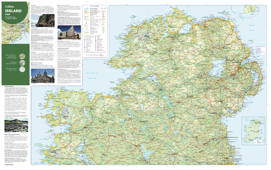 Collins Ireland Map - North