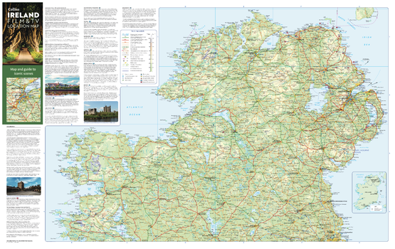 Collins Ireland Film and TV Map - North