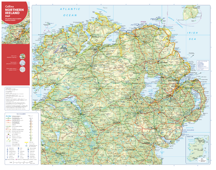 Collins Northern Ireland Map
