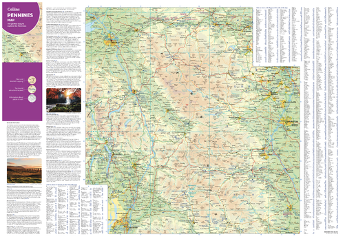 Collins Pennines Map - North