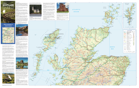 Collins Scotland Film and TV Map - North