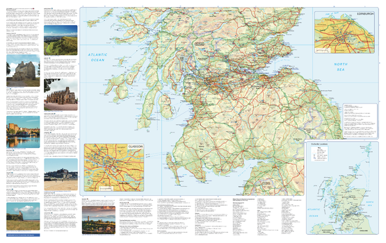 Collins Scotland Film and TV Map - South
