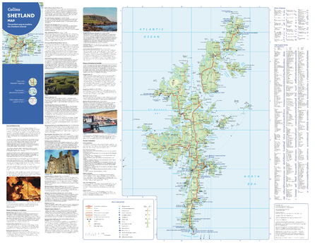 Collins Shetland Map