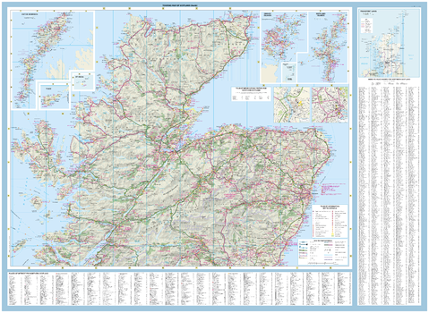 Collins Touring Map of Scotland - North
