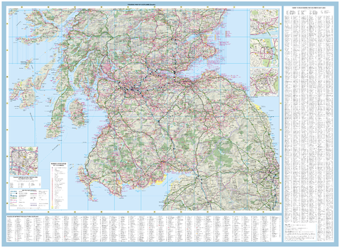 Collins Touring Map of Scotland - South