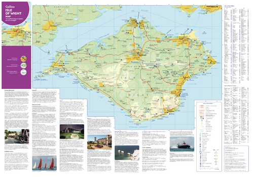 Collins Isle of Wight Map