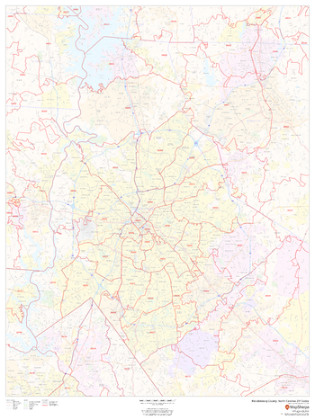 Mecklenburg County, North Carolina ZIP Codes