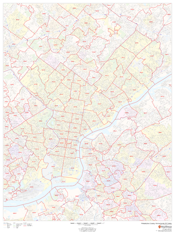 Philadelphia County, Pennsylvania ZIP Codes