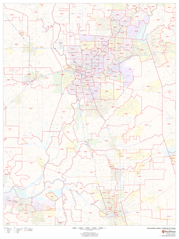 Sacramento County, California ZIP Codes