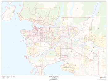 Greater Vancouver Postal Code Forward Sortation Areas