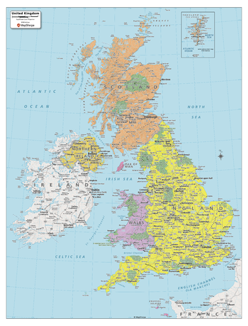 UK Political Map - Compact