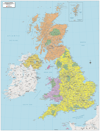 UK Political Map - Large