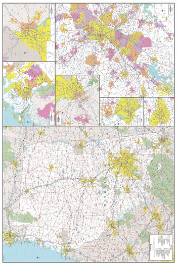 Georgia State Wall Map - Large