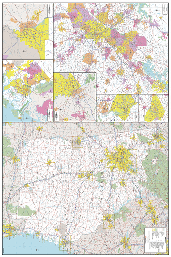 Georgia State Wall Map - Extra Large