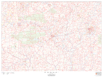 Arkansas ZIP Code Map