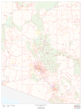 Arizona ZIP Code Map