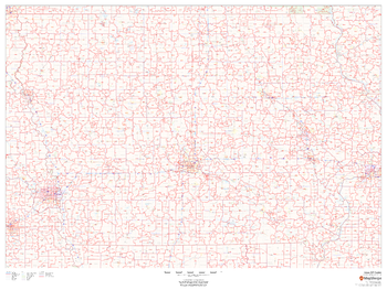 Iowa ZIP Code Map